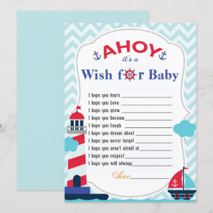 Ahoy es una tarjeta de consejo para bebés
