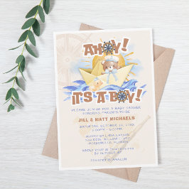 ¡Ahoy! Invitación a la ducha Baby Boy