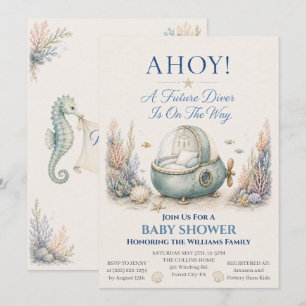 ¡AHOY! Invitación a la fiesta de bebé para futuro