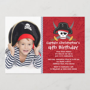 Ahoy invitaciones de la fiesta de cumpleaños del