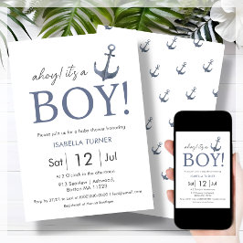 ¡Ahoy! It's a Boy | Invitación de Baby Shower