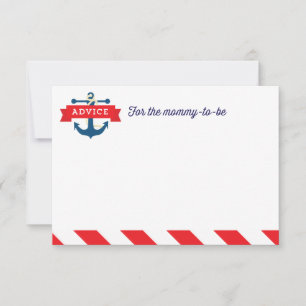 ¡Ahoy! Juego de tarjetas de consejo de Baby Shower