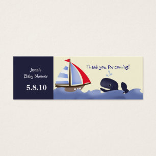 Ahoy Mate Red Sail Favorito Etiqueta