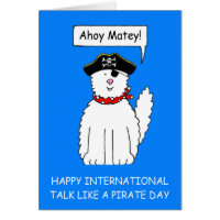 Ahoy Matey habla como un gato Personalizado del Dí