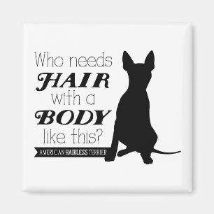 AHT "quién necesita el pelo?" Imán