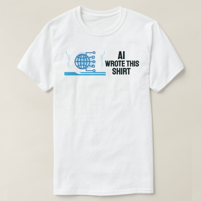 AI escribió esta camisa (Diseño del anverso)