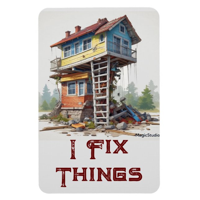 AI I Arreglar Cosas Imán Flexible (Vertical)