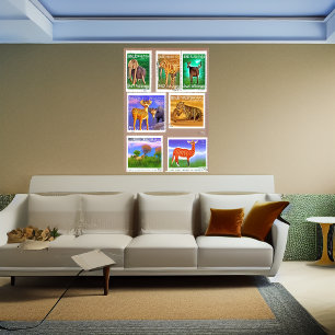 AI tratando de hacer sellos   Poster de arte de IA
