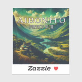 Aibonito Puerto Rico Pegatina de vinilo de 3 pulga