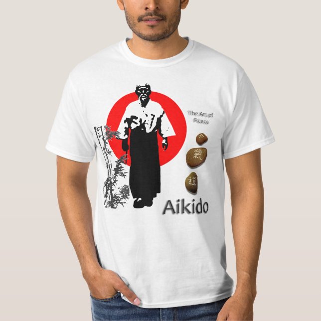 Aikido El arte de la camiseta de la paz (Anverso)