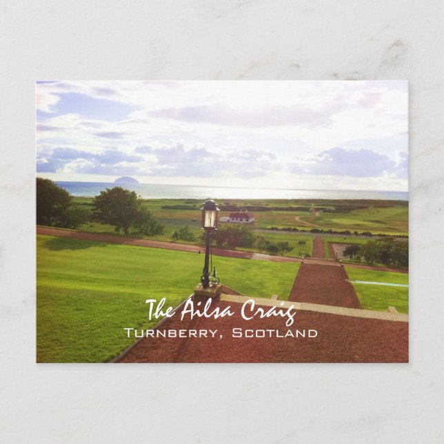 Ailsa Craig, Turnberry, postal de Escocia (Anverso)