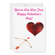 Aim tarjeta El día de San Valentín verdadera