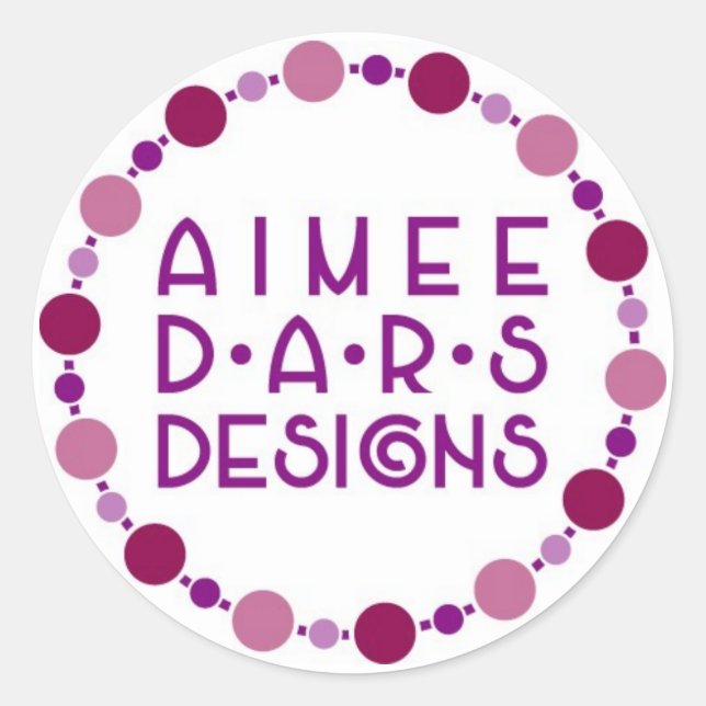 Aimee Dars diseña Pegatinas (Anverso)