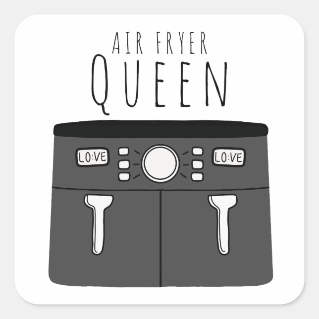 Air Fryer Queen Pegatina (Anverso)