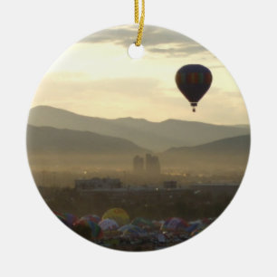 Aire caliente Balón amanecer Ornamento de Navidad