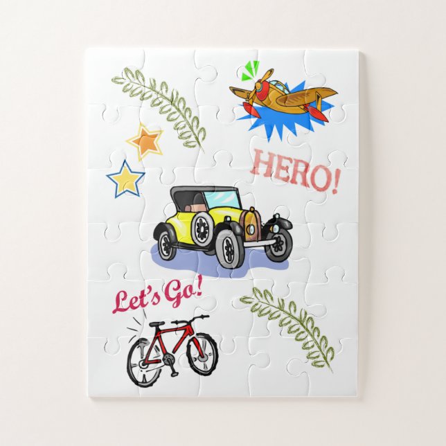 Aire para coches de bicicletas Hero Puzzles (Vertical)