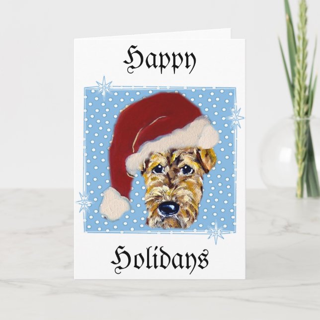 Airedale de Navidad (Anverso)