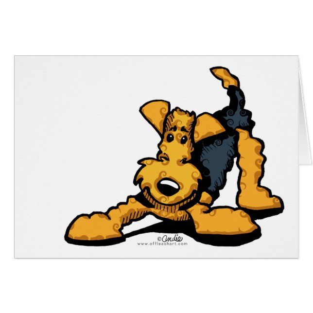 Airedale en juego (Anverso (Horizontal))