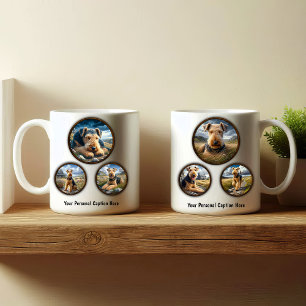 Airedale Terrier Diseño de tazas para café de 6 im