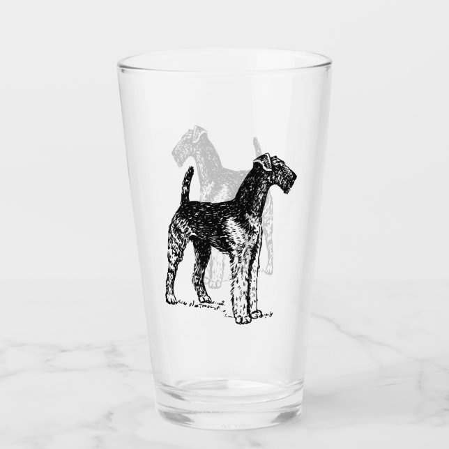 Airedale Terrier Engraving (Anverso)