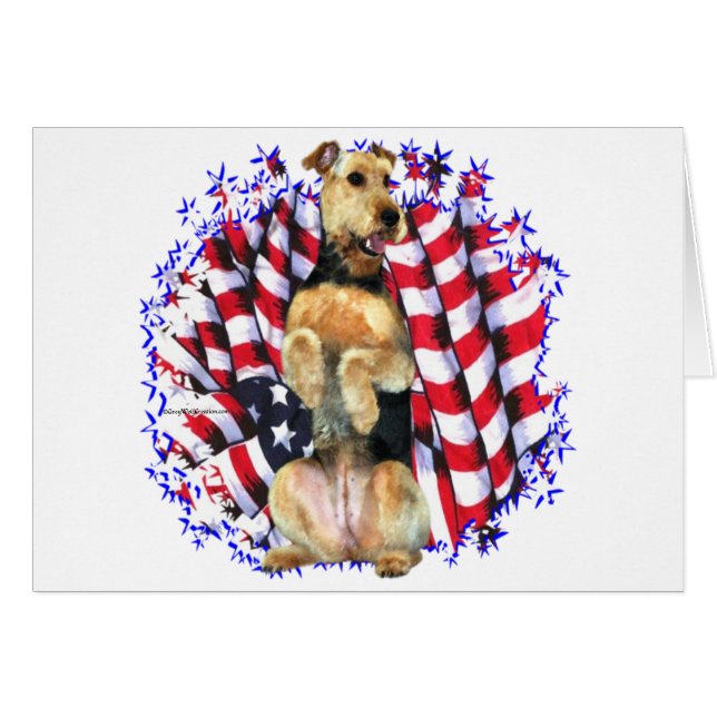 Airedale Terrier Patriot (Anverso (Horizontal))