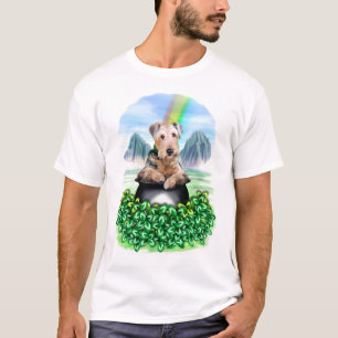 Airedale Terrier Pot de la camiseta de oro