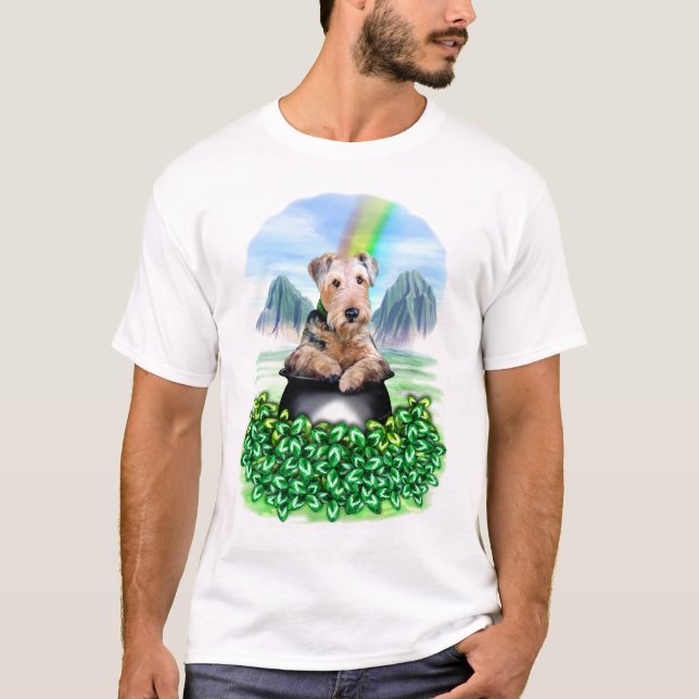 Airedale Terrier Pot de la camiseta de oro (Anverso)