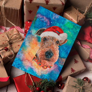Airedale Terrier Raza Perro Navidad