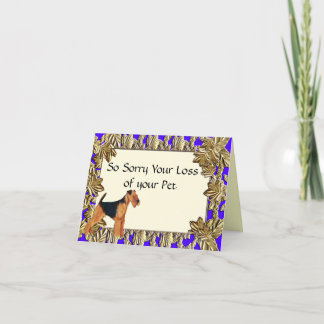 Airedale Terrier ~ Tarjeta de felicitación de simp