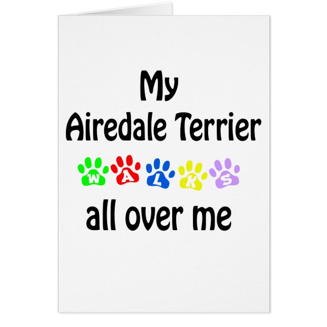 Airedale Terrier Walks Design (Frente)
