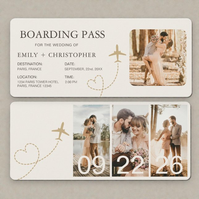 Airline Boarding Pass Ticket Wedding (Subido por el creador)