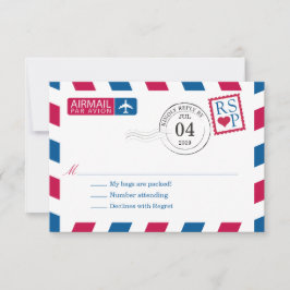 Airmail | Confirmación de asistencia para bodas