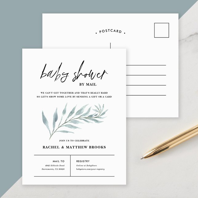 Airy Branch Baby Shower por invitación por correo (Subido por el creador)