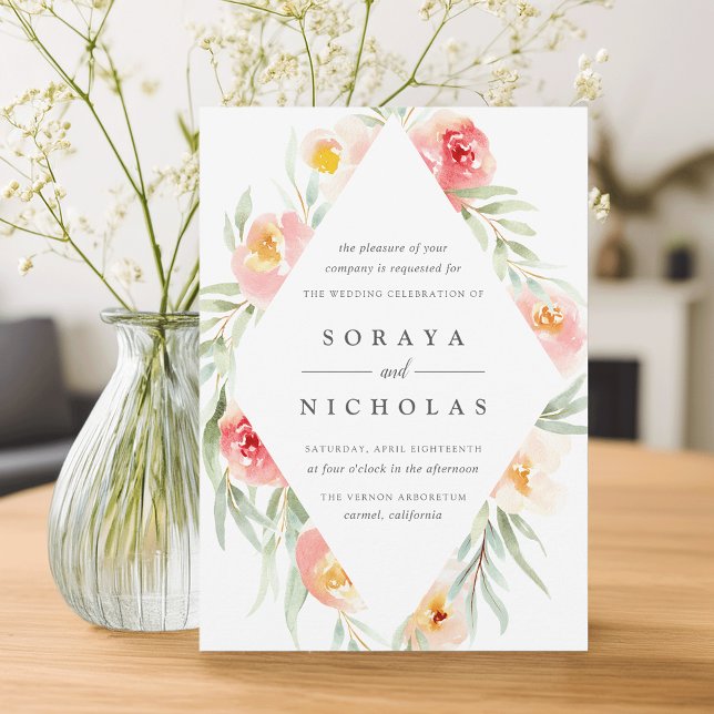 Airy Floral | Invitación a la boda (Subido por el creador)