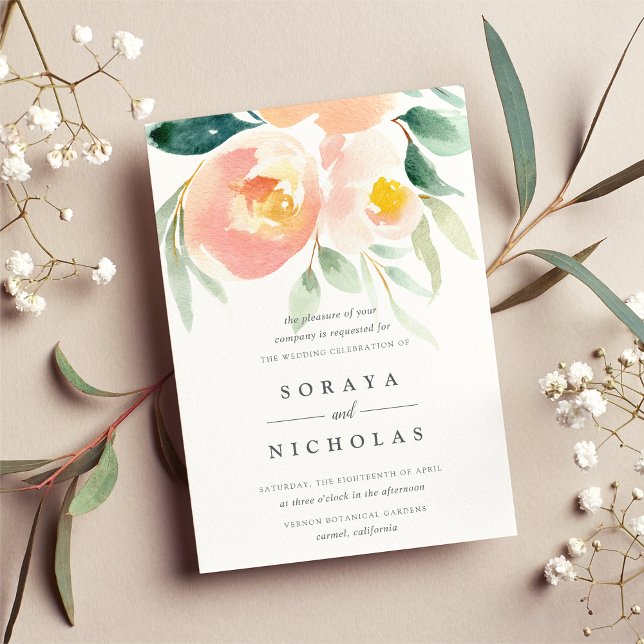Airy Floral | Invitación a la boda (Subido por el creador)