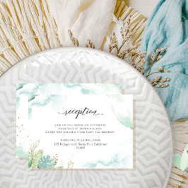 Airy Greenery Boda Tarjeta de Alojamiento