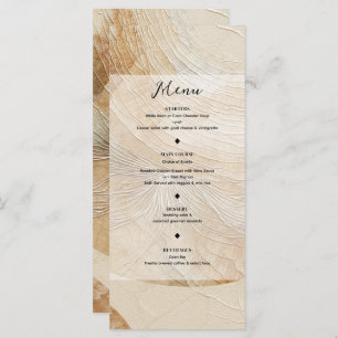Airy Neutral Natural Element Bohemian Boho Menu
