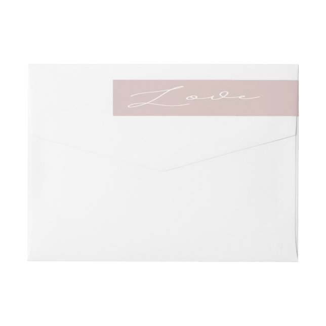 Airy Pastel Rubor Love Wraparound Boda (Reverso)