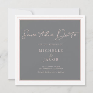 Airy Pastel   Tarjeta Cuadrada de Anuncio de Boda