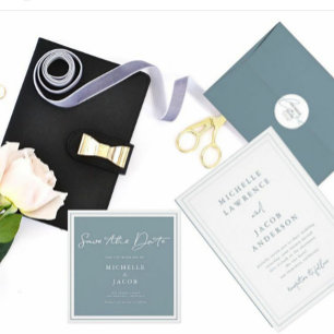 Airy Pastel   Tarjeta cuadrada de Save The Date