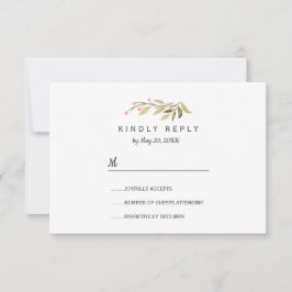 Airy pink meadow wild Flowers Wedding RSVP