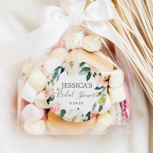 Airy Rubor Bridal Shower Favor Pegatinas