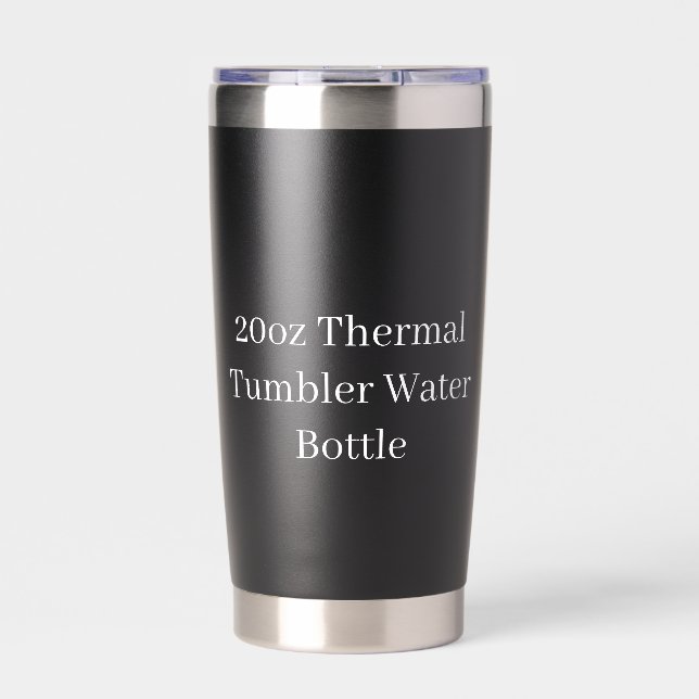 Aislada Botella de agua con vaso térmico de 20oz (Frente)