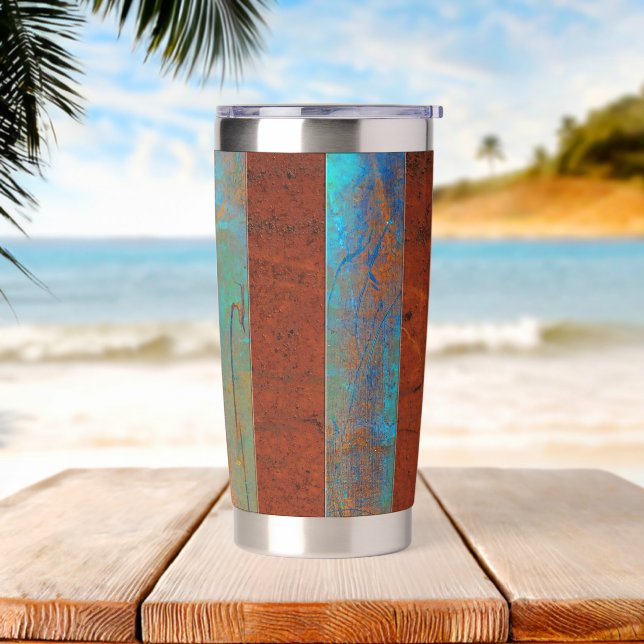 Aislada Botella de agua costera rústica (Playa)