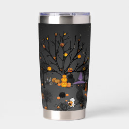 Aislada Botella de agua para bebidas de Halloween linda