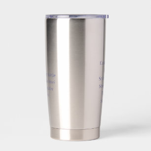 Aislada Botella de agua personalizada Acero inoxidable tér