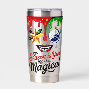 Aislada Temporada Mágica Navidad Festiva Botella de Agua c