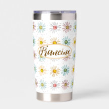 Tumbler de botella de agua de margarita personaliz