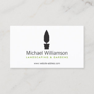 Ajardinando, tarjeta de visita del logotipo del