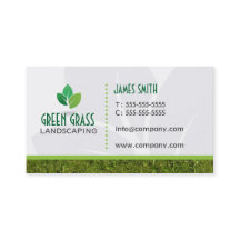 Ajardinar la tarjeta de visita profesional